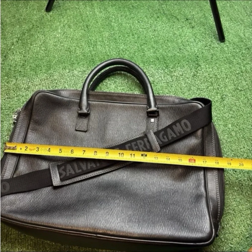 Salvatore Ferragamo Black Leather Men's Bag